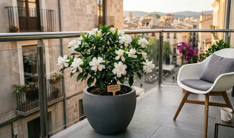 La gardenia es la planta ideal para balcones. (Imagen ilustrativa IA Gemini)
