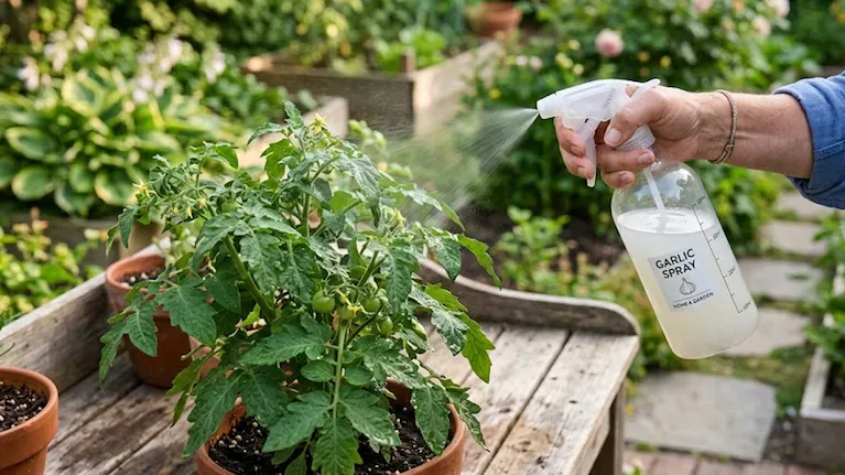 La mezcla sirve para eliminar ciertos insectos que dañan las plantas. (Imagen ilustrativa generada con IA)