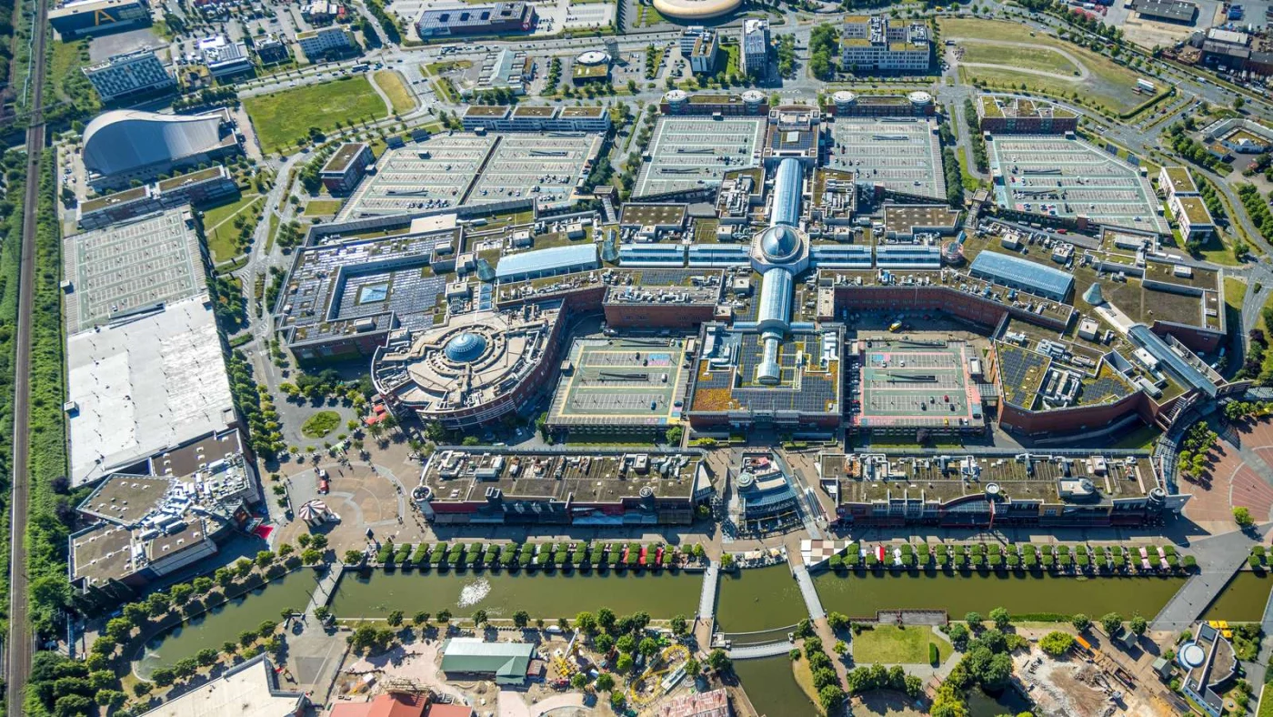 Luftbild des Centro Oberhausen
