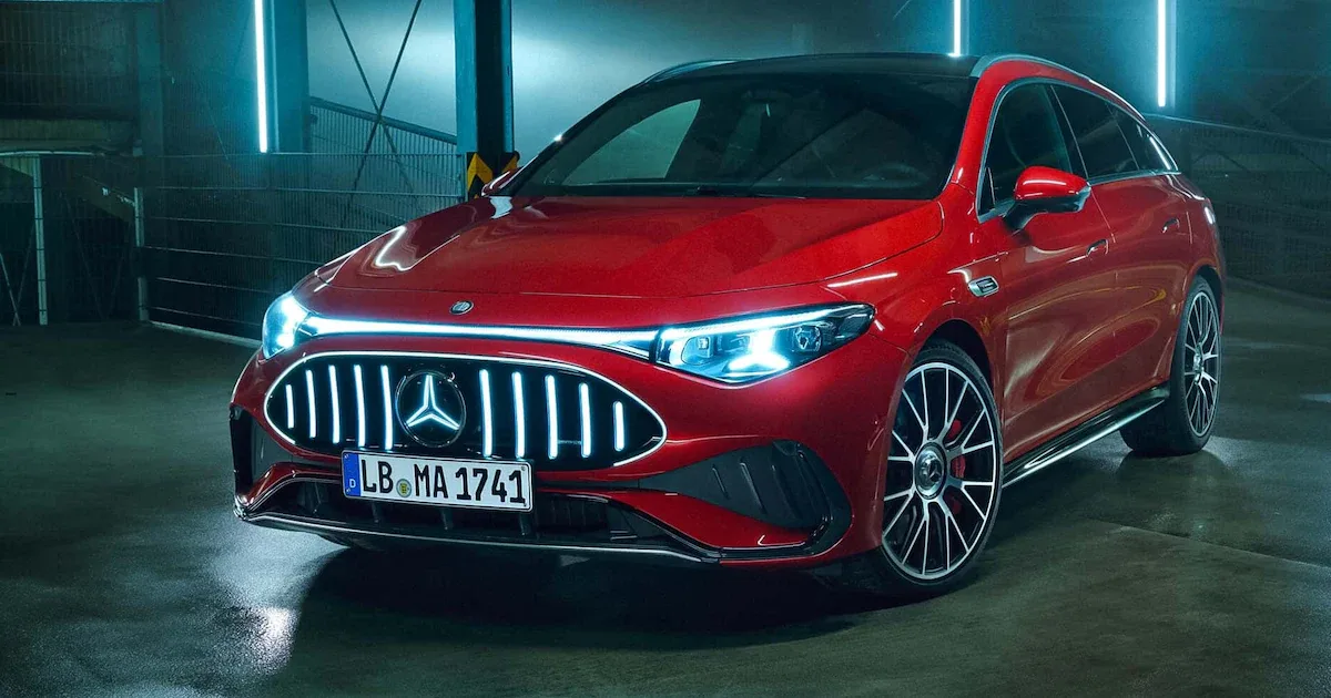 Mercedes-AMG CLA mit 612 PS: Källenius lobt Elektro-Sportler als „besten V8“