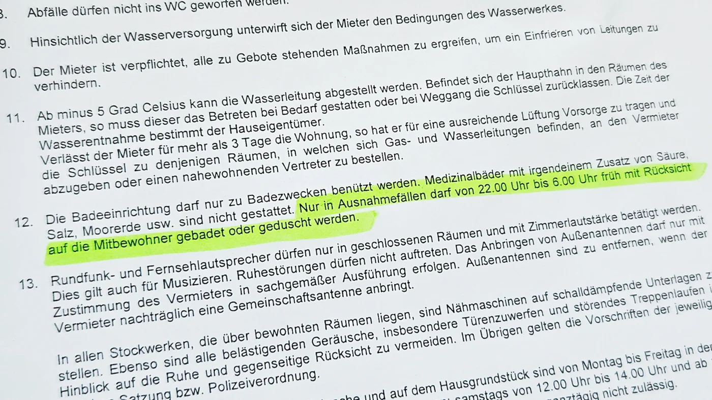 Mietvertrag