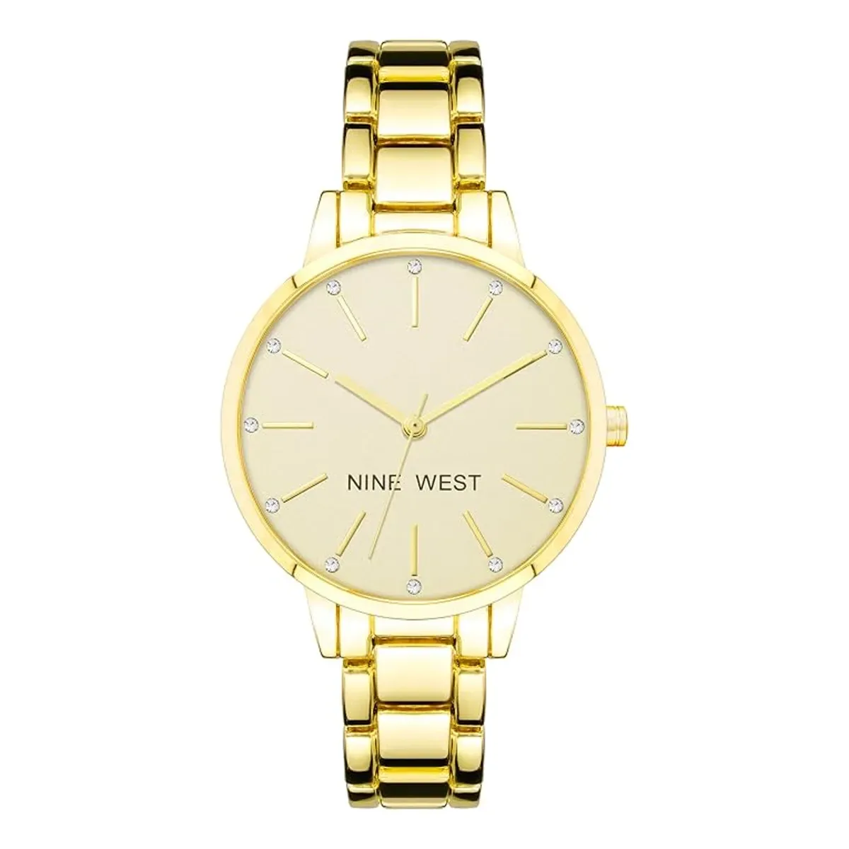 Nine West Crystal Accented Bracelet Watch