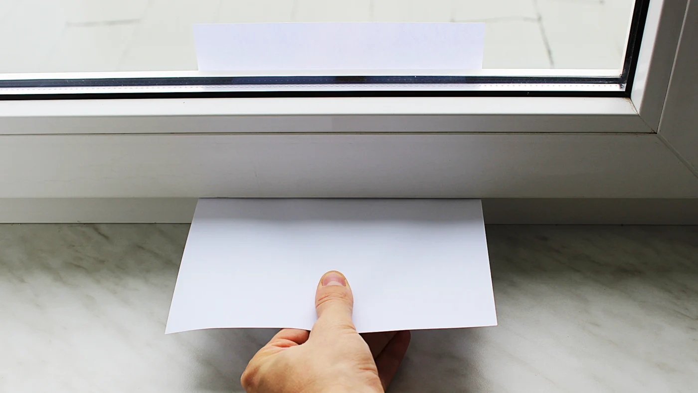 Papiertest Fenster