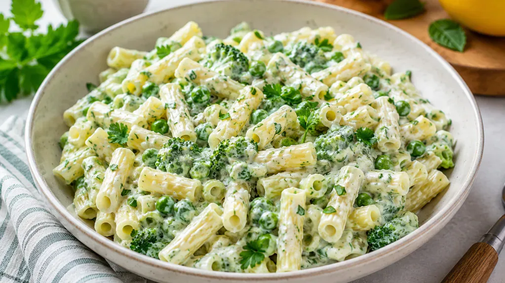 Pasta-Salat mit Joghurt-Dressing: Das 15-Minuten-Rezept für heiße Tage