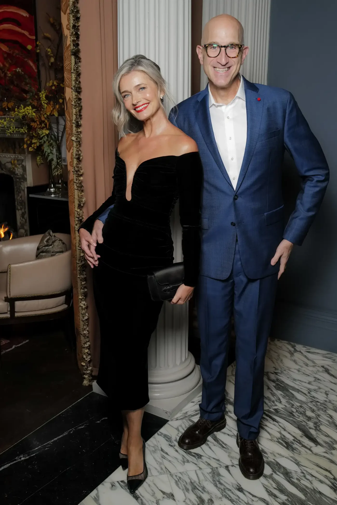 Paulina Polizkova and Jeff Greenstein at an event