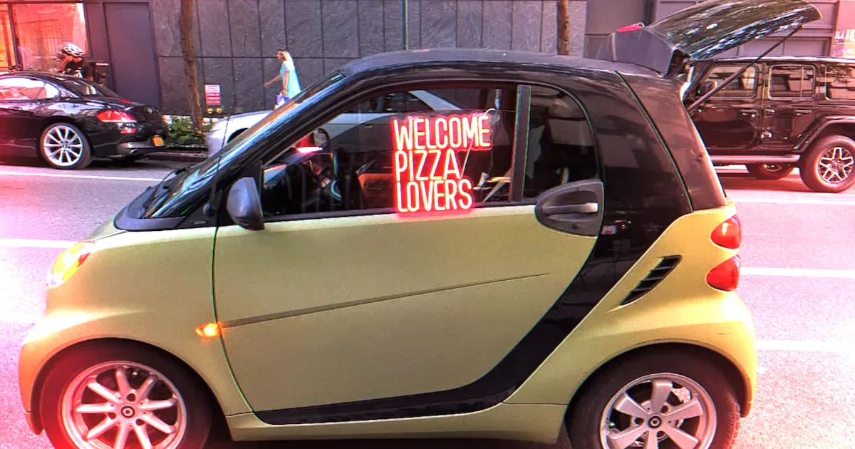 Pizzeria im Smart: New Yorker Koch macht 12.000 Dollar Monatsumsatz