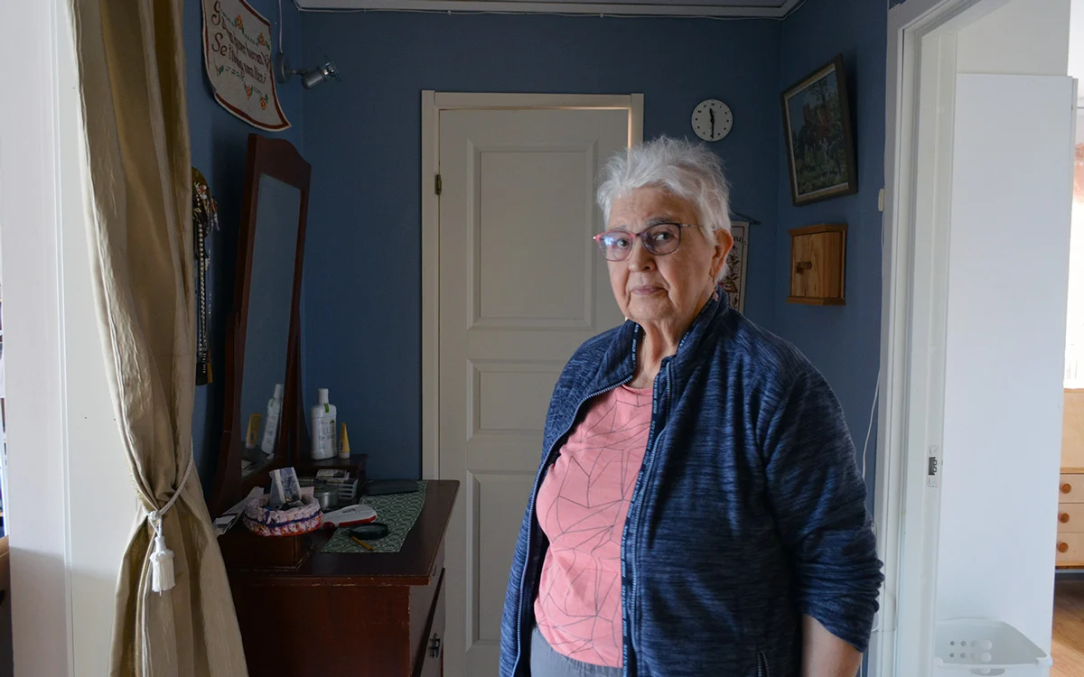 Rigmor Mörtsell in ihrer Wohnung