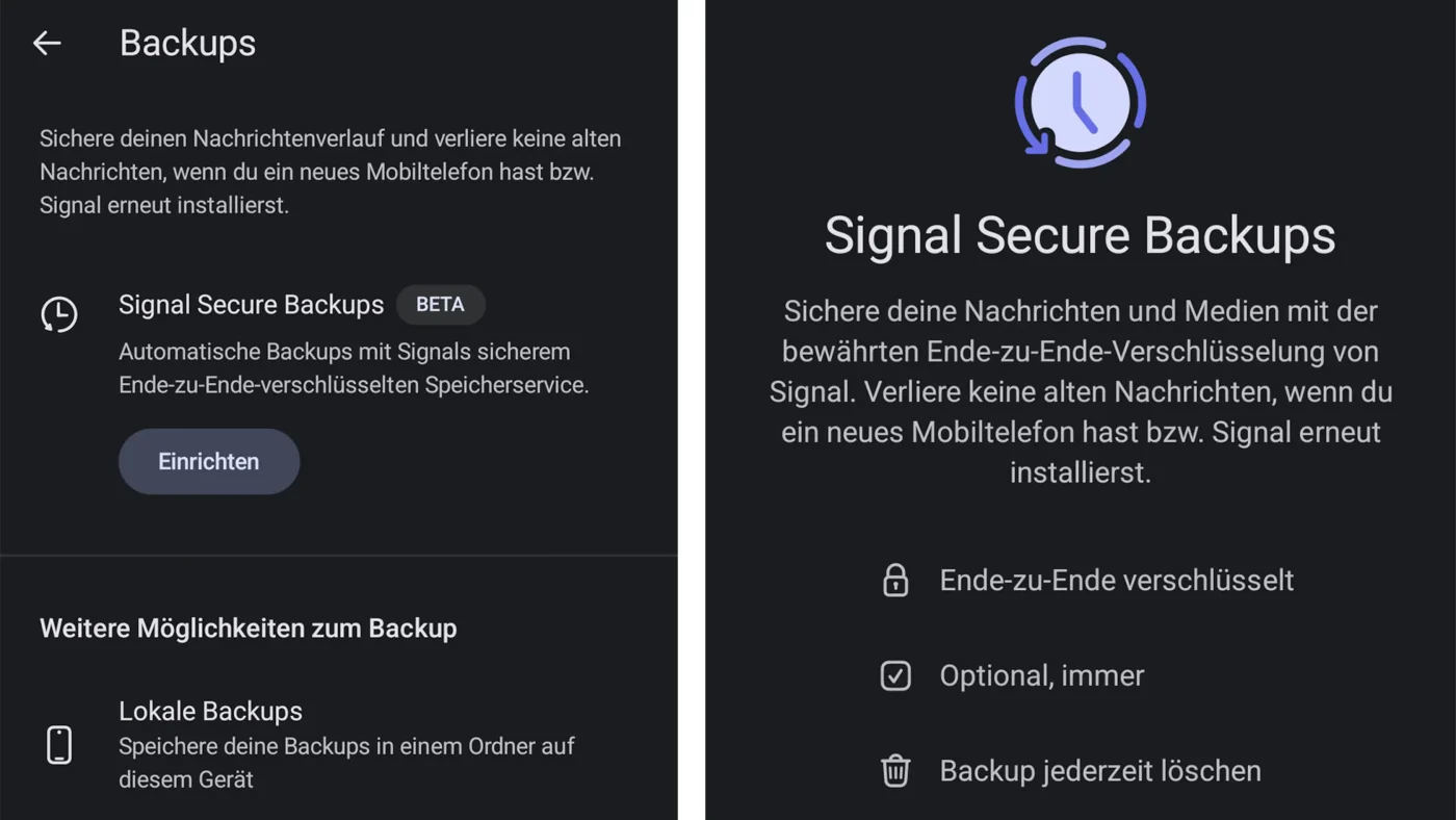 Signal App Screenshot