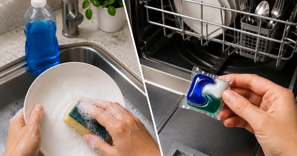 Spülmittel vs. Tabs: Warum Sie niemals das falsche Produkt verwenden sollten