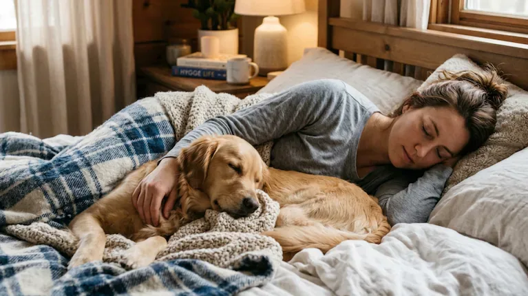 Un adiestrador canino explicó por qué recomienda que los perros tengan su propio espacio para dormir y no compartan la cama con sus dueños. (Foto: Imagen ilustrativa generada con IA)