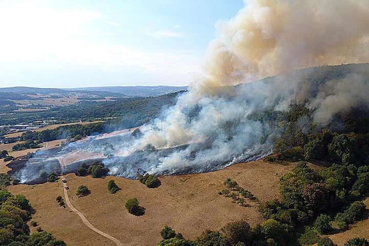 Waldbrand in Waldaschaff