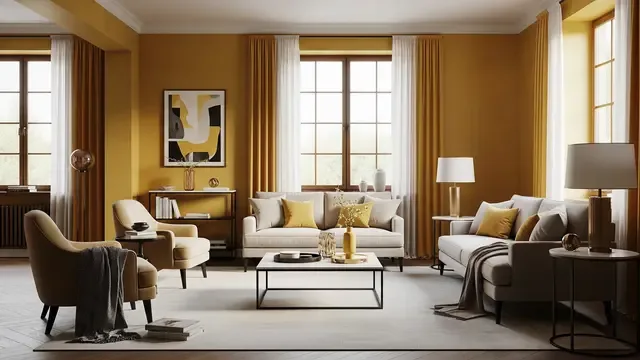 Warna Dinding Kuning Tuscan