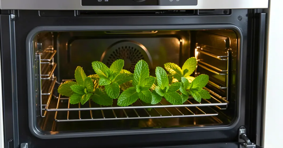 Warum frische Minze das Geheimnis gegen Gerüche in Backofen und Mikrowelle ist