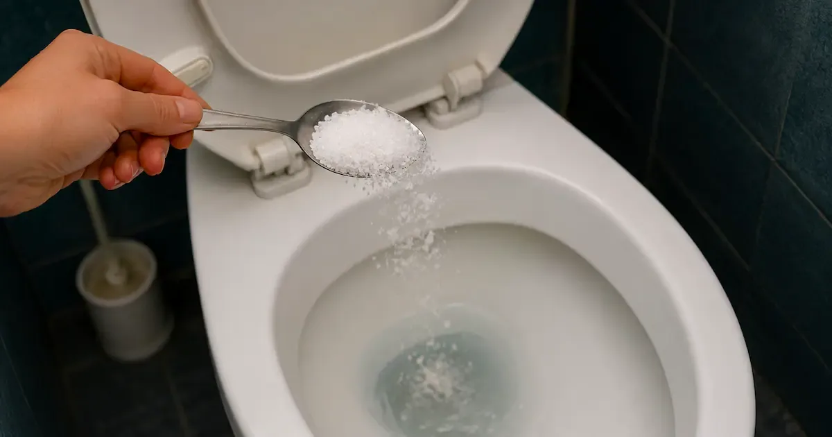 Warum Sie über Nacht Salz in Ihre Toilette geben sollten