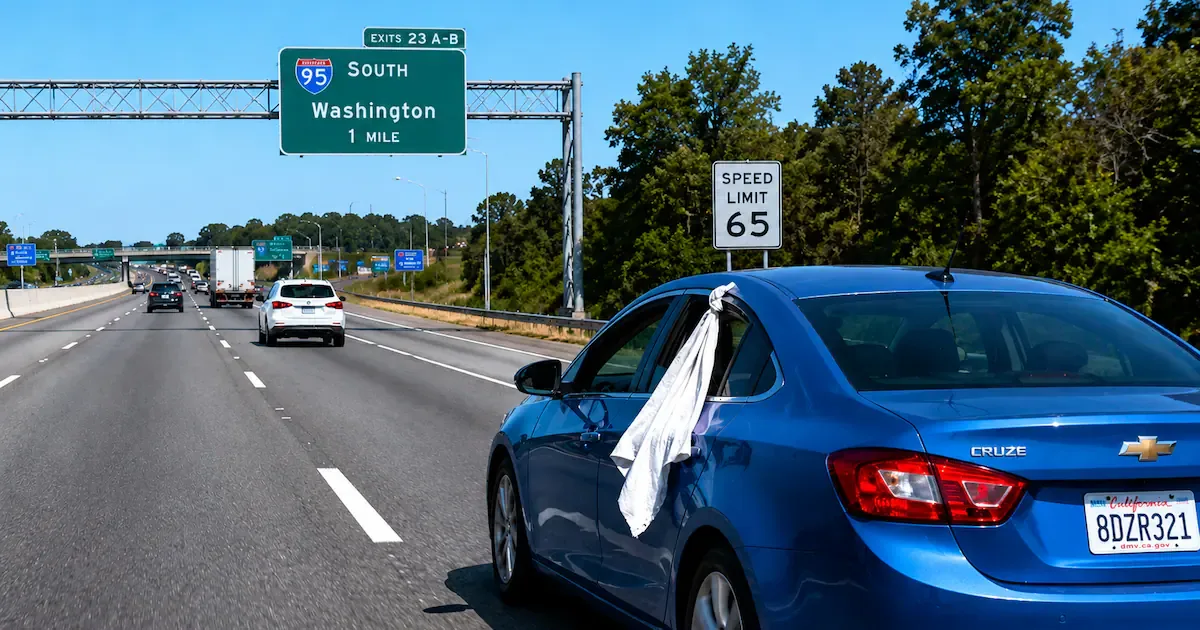 Weiße Flagge am Auto: Was dieses Notsignal wirklich bedeutet