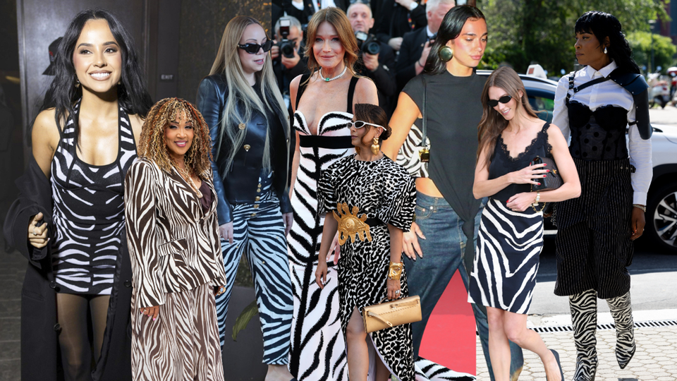 Zebra print is replacing leopard as fashion