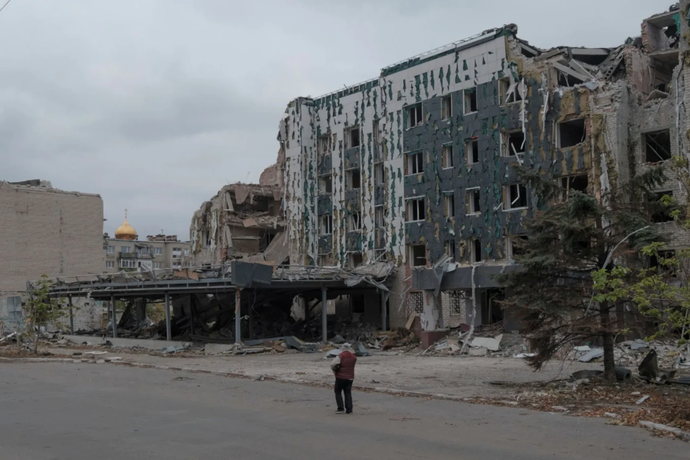 Zerstörte Stadt Pokrowsk in der Ostukraine.