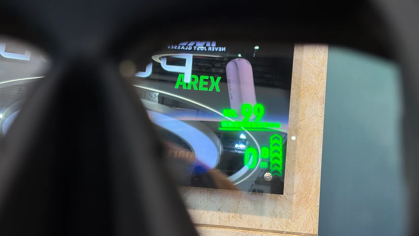 AREX ONE AR-Taucherbrille von innen