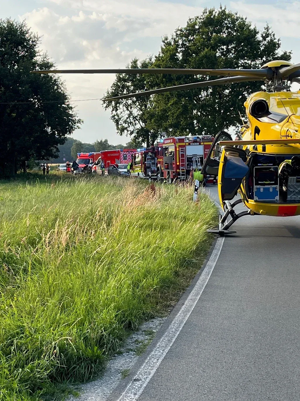 Auch der Rettungshubschrauber musste angefordert werden.