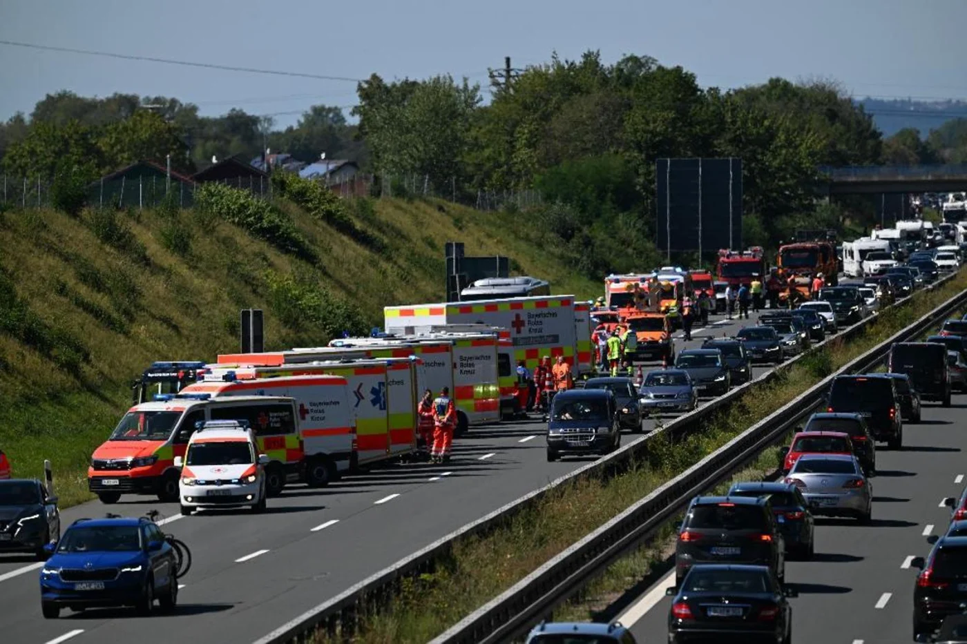 Auf der Autobahn 3 ereignete sich ein schwerer Unfall.