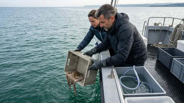 Invasive Blaukrabbe an der italienischen Küste