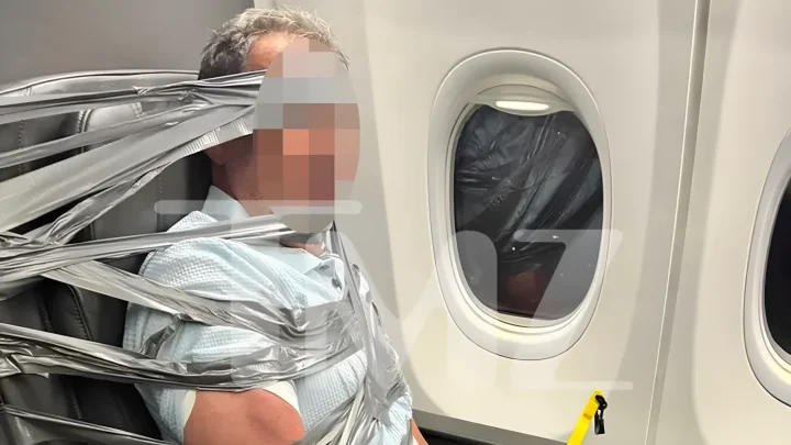 2 Stunden nach dem Start: Passagiere fesseln Randalierer auf US-Flug mit Klebeband fest