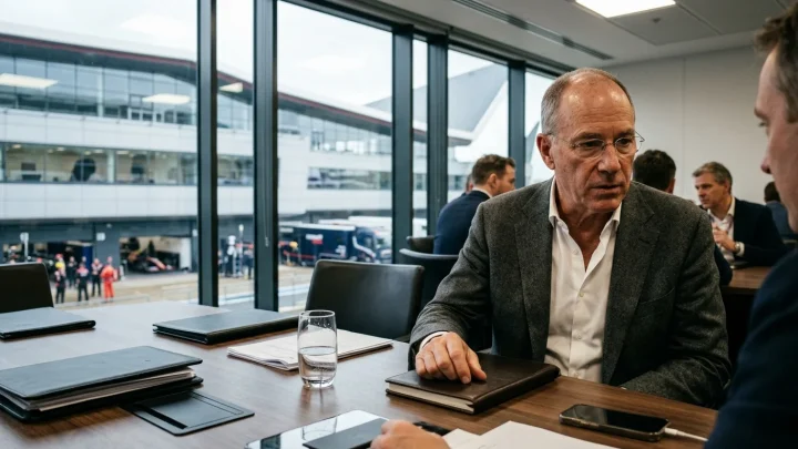 Formel 1 Rennwagen von Cadillac auf der Rennstrecke