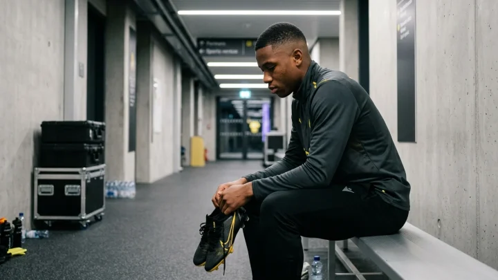 Aaron Anselmino im Trikot von Borussia Dortmund