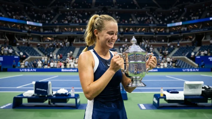 Jelena Rybakina jubelt über den US-Open-Sieg