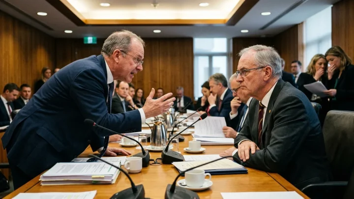 Ralph Brinkhaus und Friedrich Merz bei einer Sitzung der Unionsfraktion