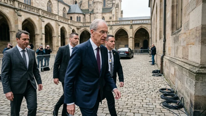 Friedrich Merz und Sven Schulze bei einem Termin in Sachsen-Anhalt