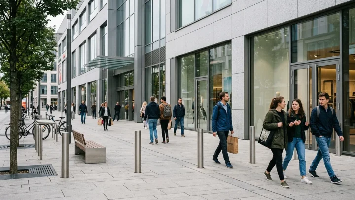 Das Einkaufszentrum Milaneo im Europaviertel in Stuttgart