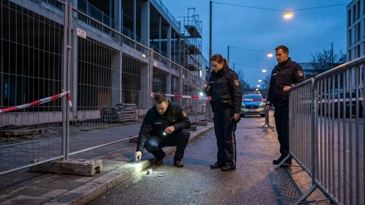 Brandsätze auf Münchner Baustelle geworfen.