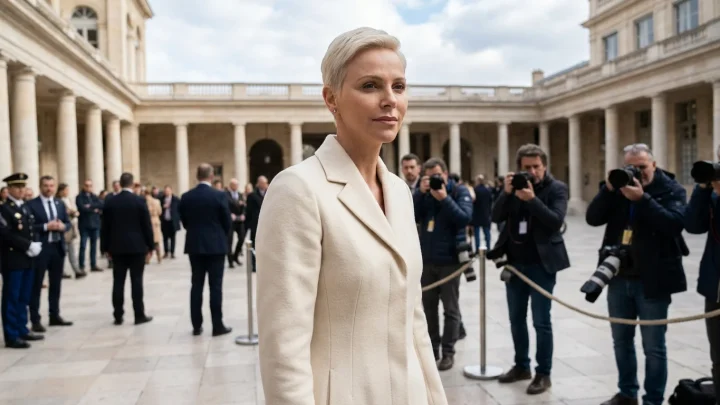 Fürstin Charlène von Monaco bei einem offiziellen Termin im Fürstentum