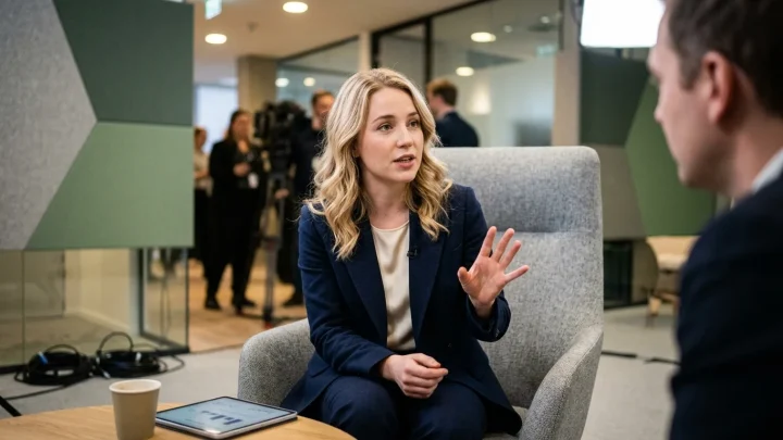 Clara von Nathusius bei einer politischen Diskussion
