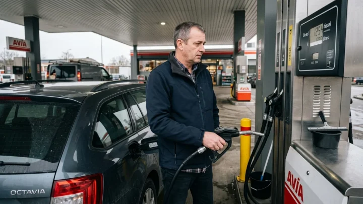Preisanzeige an einer Tankstelle mit hohen Kraftstoffpreisen