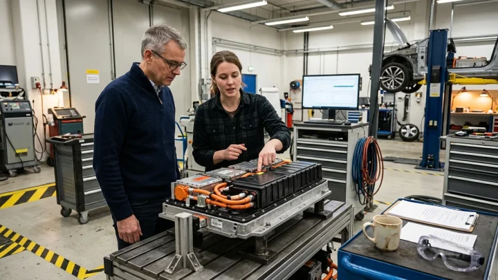 Batterie-Recycling und Fertigungsprozesse bei Elektrofahrzeugen