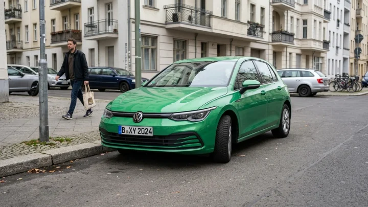 Grüner Renault 5 E-Tech Electric