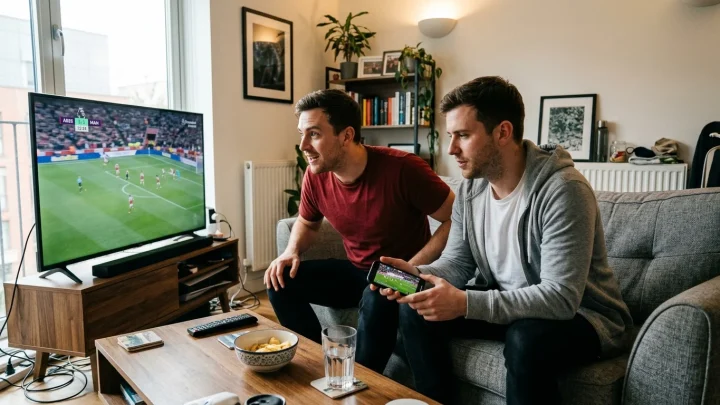 Spieler des FC Liverpool jubeln im Stadion an der Anfield Road