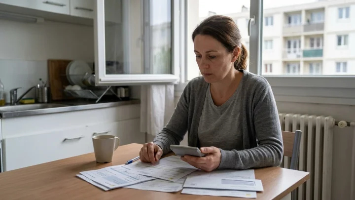 Moderne Wohnblocks des sozialen Wohnungsbaus in Frankreich