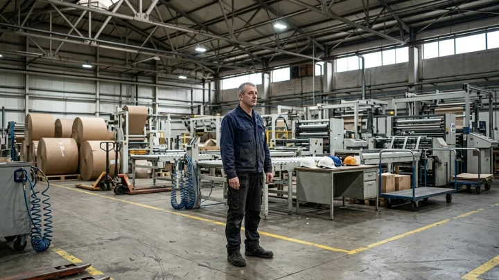 Die Werksgebäude von Frischfaser Karton in Baiersbronn