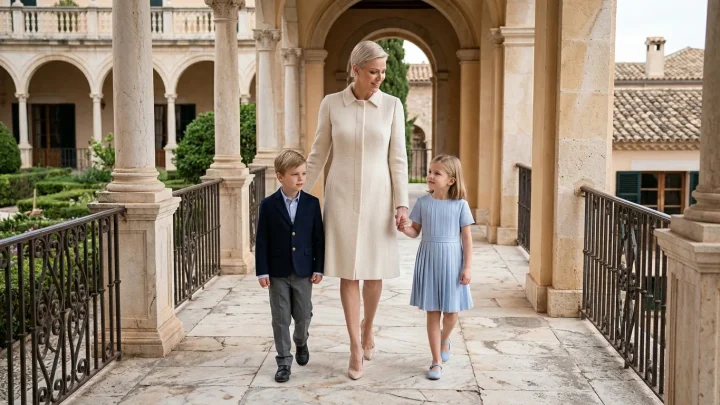 Fürstin Charlène von Monaco bei einem offiziellen Termin mit der fürstlichen Familie