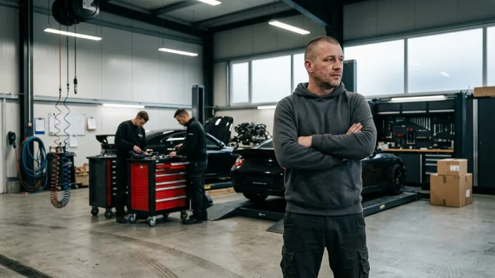 Firmengelände und Betrieb von JP Performance in Dortmund