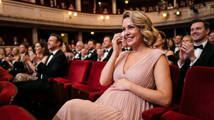 Kaley Cuoco hochschwanger im rosafarbenen Kleid an der Seite von Tom Pelphrey