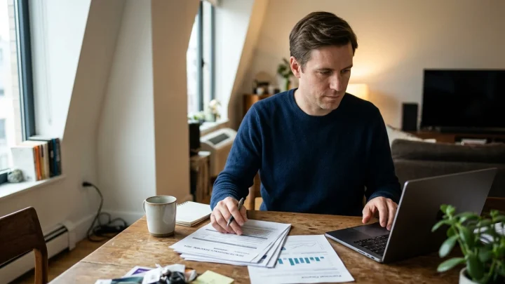 Versichertenkarte einer gesetzlichen Krankenkasse auf einem Schreibtisch mit Kalender