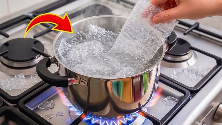 Luftpolsterfolie erhitzen statt wegwerfen: Was hinter dem Upcycling-Trick steckt