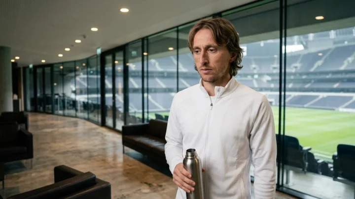 Luka Modrić im Trikot von Real Madrid bei einem Champions-League-Spiel