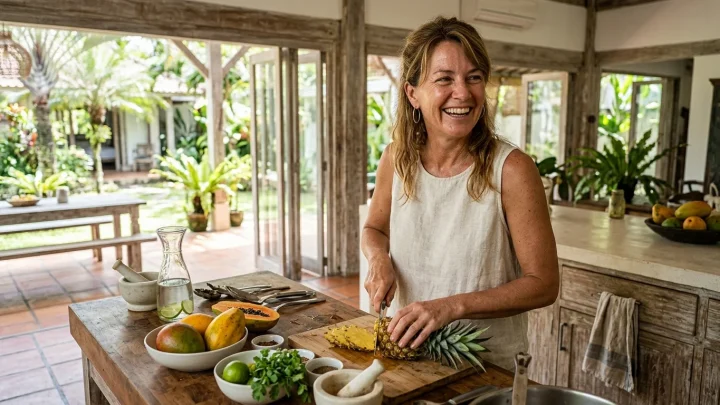 Manuela Reimann lächelnd im Freien