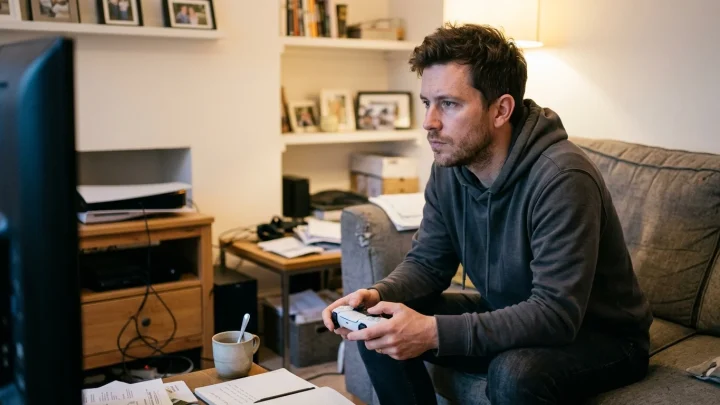 PlayStation 5 Konsole mit Spielszenen von Marvels Wolverine