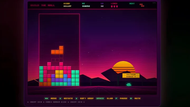 Mauerbau als Mini-Game: Tetris prüft rechtliche Schritte gegen Weißes Haus